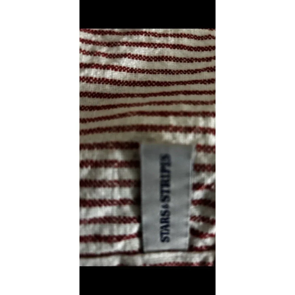 Stars N Stripes Adjustable Neck Apron 100% Cotton Made In India